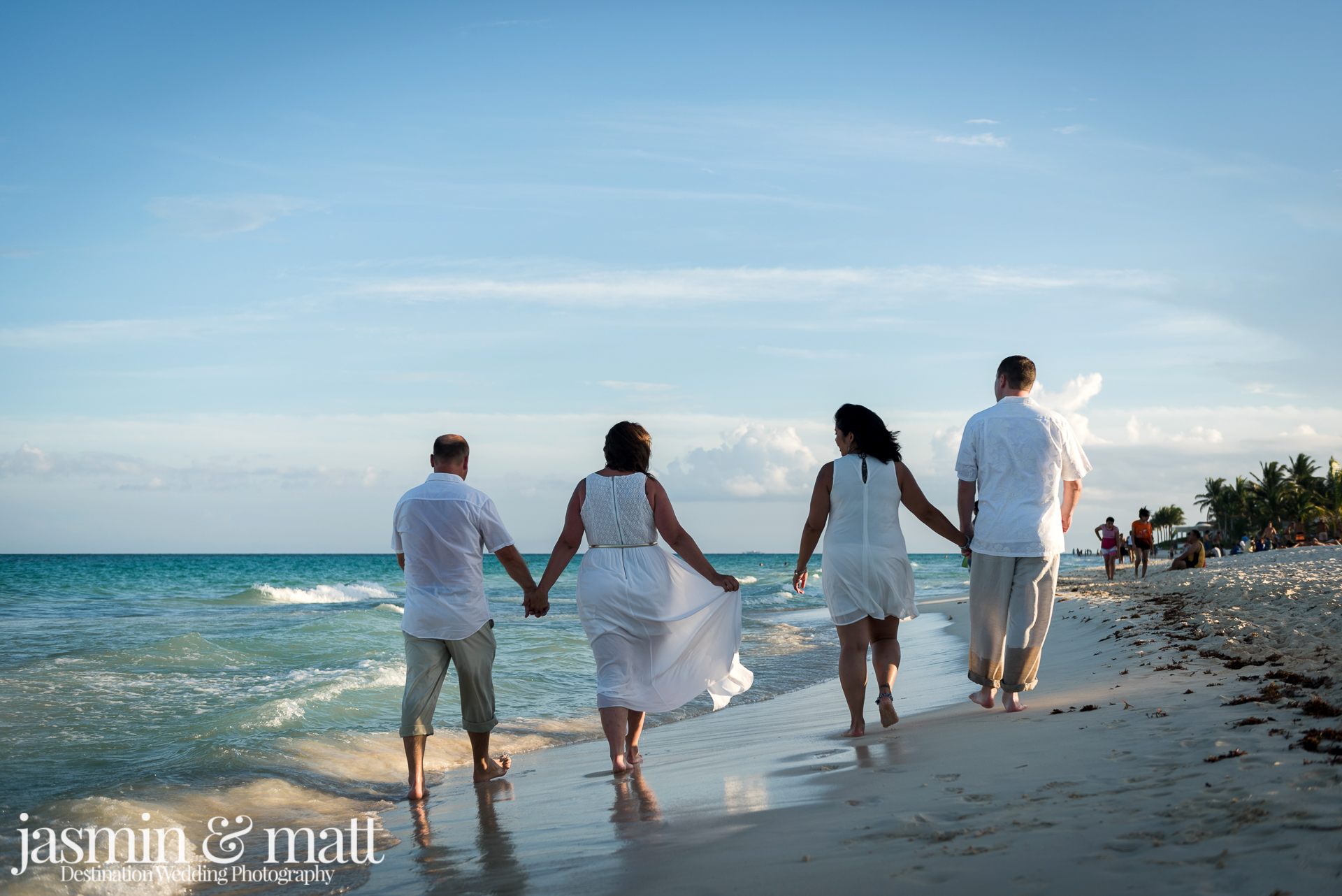 Amanda & Brad and Cat & Dave's Double Vow Renewal at Playacar Beach