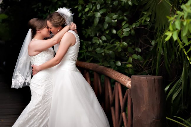 Лесбийская свадьба и секс