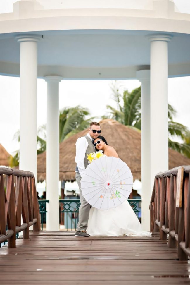 Susan & Mike’s Quirky Rainy Day Wedding at Now Sapphire Riviera Cancun
