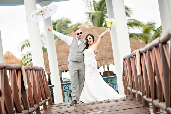 Susan & Mike’s Quirky Rainy Day Wedding at Now Sapphire Riviera Cancun