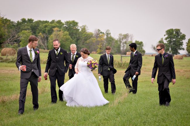 Jenna & Dennis’s rural wedding in the Northern prairies of Kinosota, Manitoba, Canada