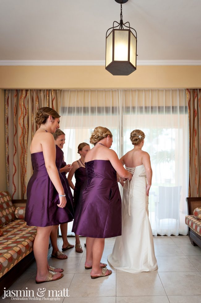 Claire & Brian's Cute Destination Wedding at Barceló Maya Palace