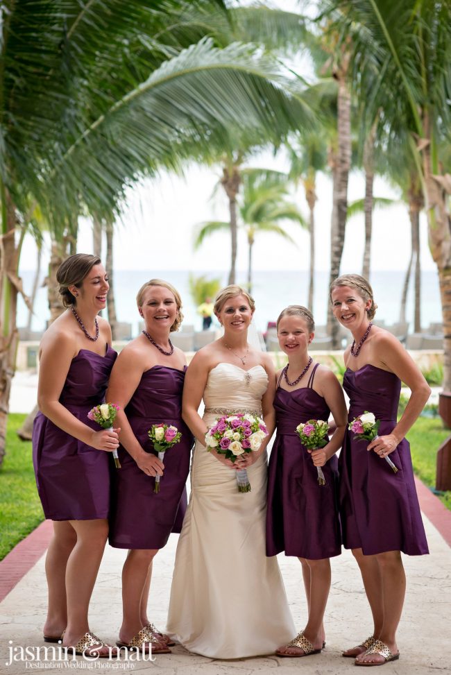 Claire & Brian's Cute Destination Wedding at Barceló Maya Palace