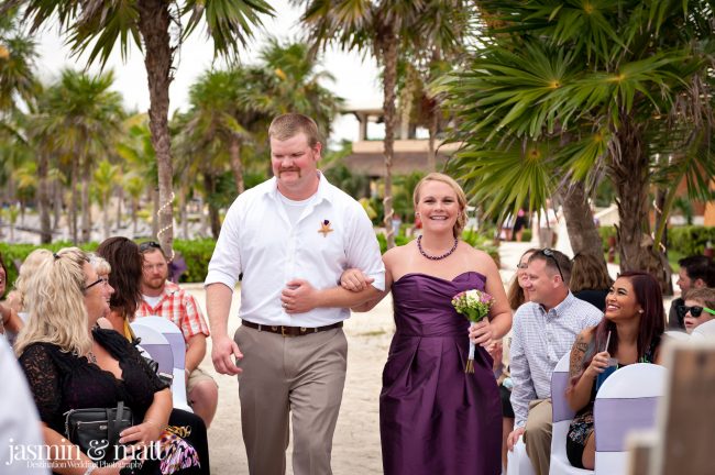 Claire & Brian's Cute Destination Wedding at Barceló Maya Palace