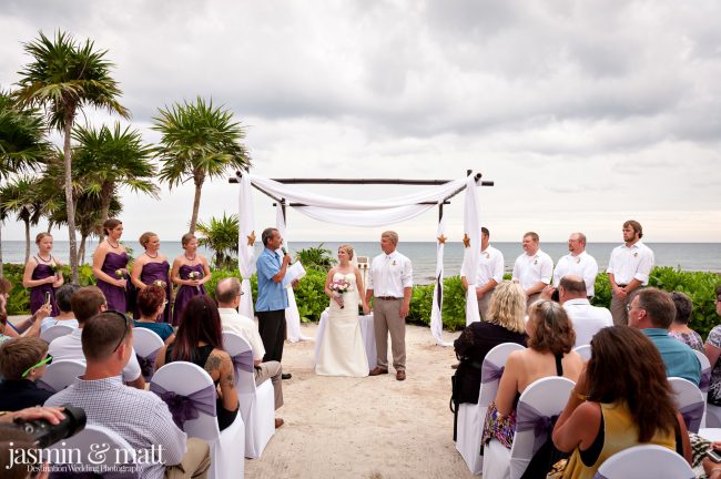 Claire & Brian's Cute Destination Wedding at Barceló Maya Palace