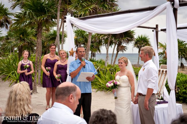 Claire & Brian's Cute Destination Wedding at Barceló Maya Palace