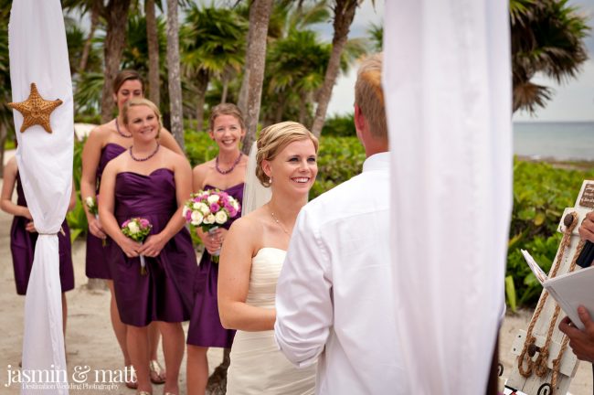Claire & Brian's Cute Destination Wedding at Barceló Maya Palace