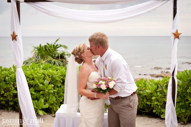 Claire & Brian's Cute Destination Wedding at Barceló Maya Palace