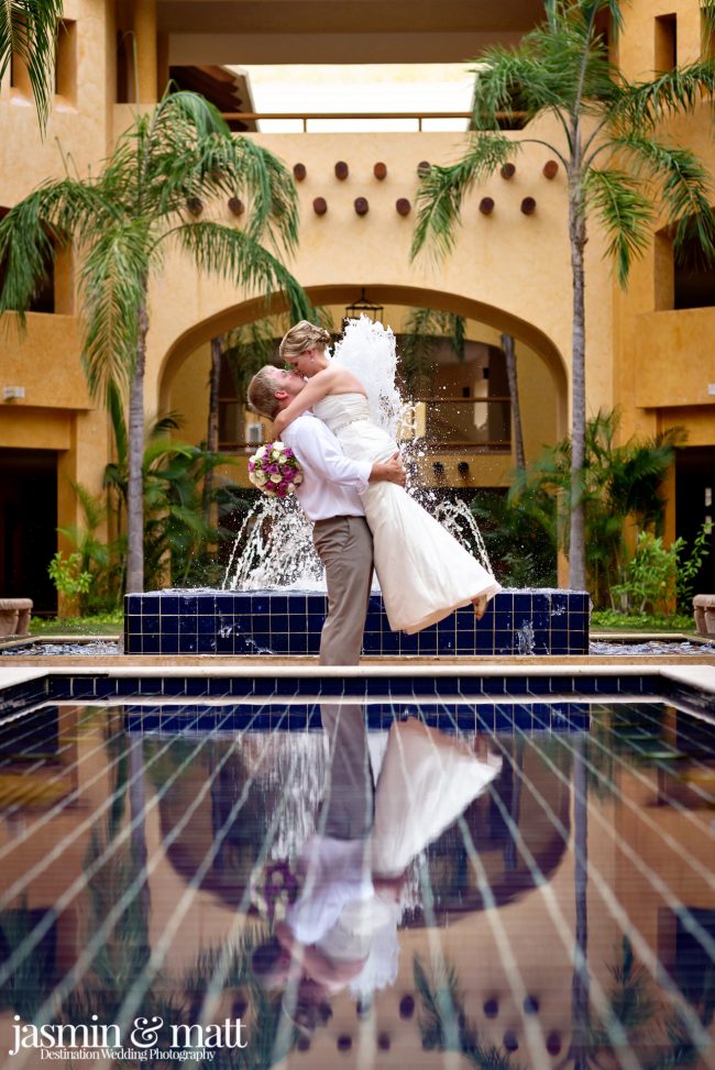 Claire & Brian's Cute Destination Wedding at Barceló Maya Palace