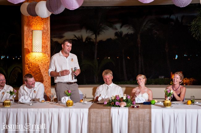 Claire & Brian's Cute Destination Wedding at Barceló Maya Palace