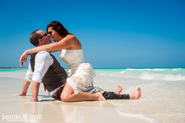 Kayla & Jason's Beach Trash the Dress at Hotel Playa Cayo Santa Maria Cuba
