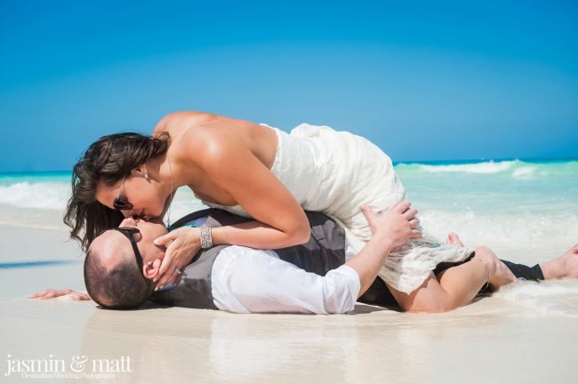 Kayla & Jason's Beach Trash the Dress at Hotel Playa Cayo Santa Maria Cuba