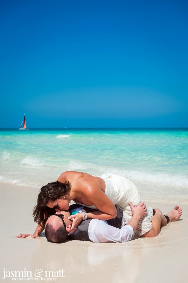 Kayla & Jason's Beach Trash the Dress at Hotel Playa Cayo Santa Maria Cuba