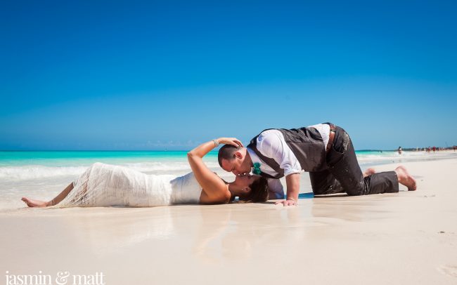 Kayla & Jason's Beach Trash the Dress at Hotel Playa Cayo Santa Maria Cuba