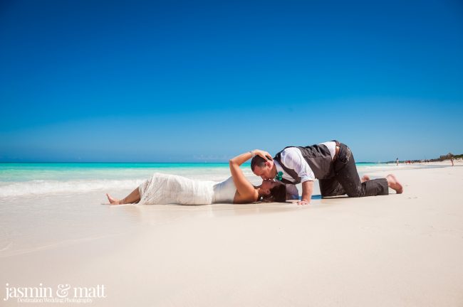 Kayla & Jason's Beach Trash the Dress at Hotel Playa Cayo Santa Maria Cuba
