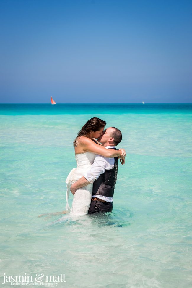 Kayla & Jason's Beach Trash the Dress at Hotel Playa Cayo Santa Maria Cuba