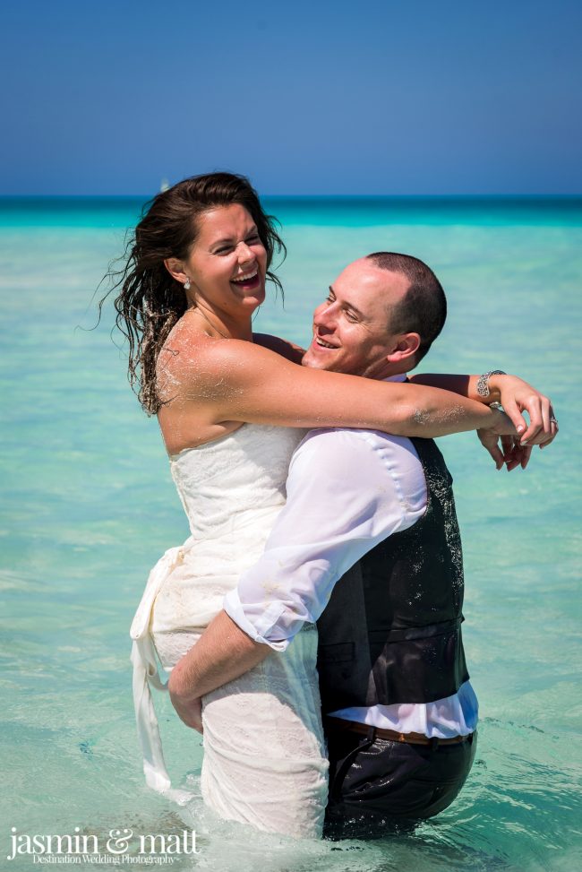 Kayla & Jason's Beach Trash the Dress at Hotel Playa Cayo Santa Maria Cuba