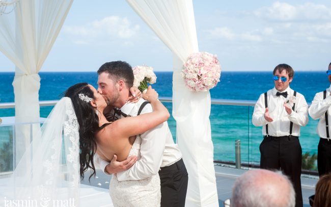 Kristen & Michael's Pristine & Picturesque Sky Deck Wedding at Azul Fives Hotel