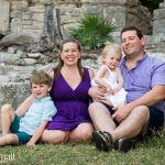 The Rhude Family Photo Session at Xaman-Ha Ruins in Playacar