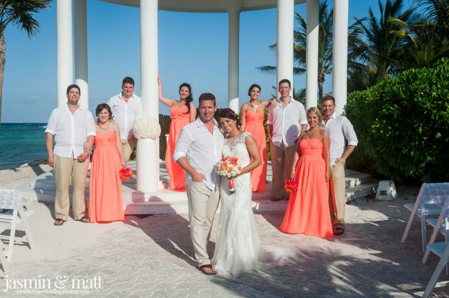 Samantha & Sebastien's Calm and Close-Knit Destination Wedding at Grand Palladium Riviera Resort & Spa