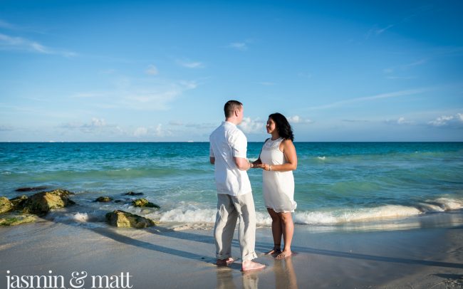 Amanda & Brad and Cat & Dave's Double Vow Renewal at Playacar Beach