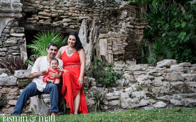 The Lopez Family's Baby’s Baptism & Family Photos in Playa del Carmen - Cancun Family Photography