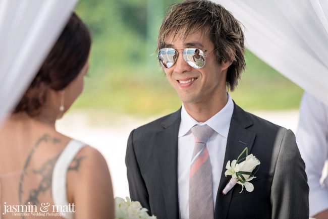 Stephanie & Yin's Romantic Destination Wedding in a Diver's Paradise at Occidental Cozumel