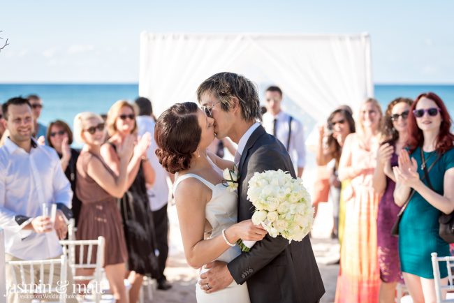 Stephanie & Yin's Romantic Destination Wedding in a Diver's Paradise at Occidental Cozumel