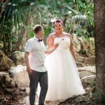 Stephanie & Lee's Magically Enchanting, Cenote Trash the Dress Session
