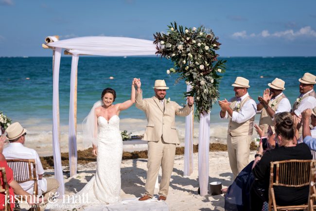 Ashleigh & Brandon's Elegant & Fun, Beach Wedding at Now Sapphire Riviera Cancun - Playa del Carmen & Cancun Wedding Photography