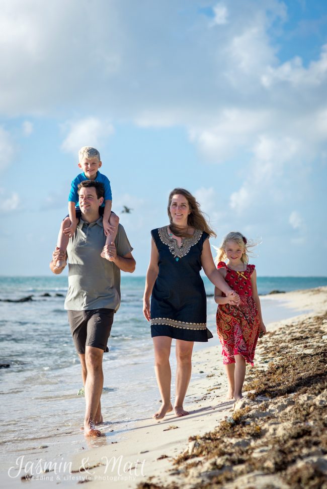 The Allen Family Photo session on Tankah Beach at Solimon Bay, Mexico