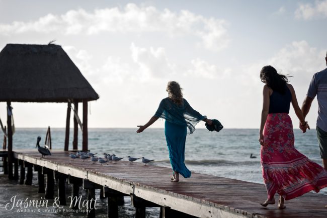 The Allen Family Photo session on Tankah Beach at Solimon Bay, Mexico