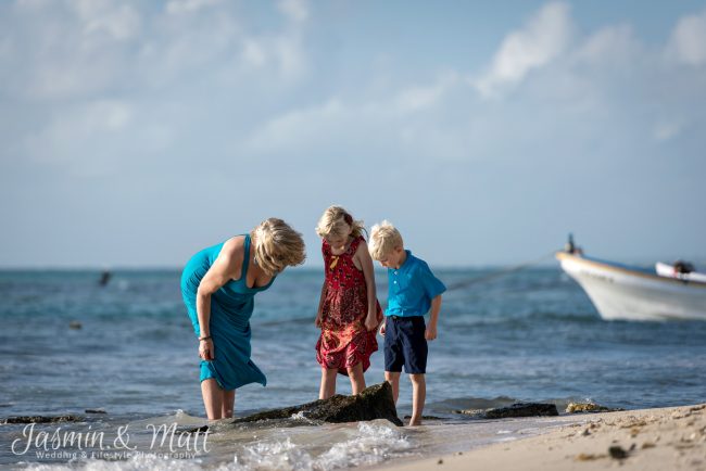 The Allen Family Photo session on Tankah Beach at Solimon Bay, Mexico