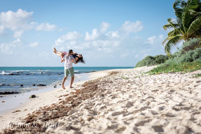 The Allen Family Photo session on Tankah Beach at Solimon Bay, Mexico