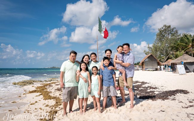 The Lee & Kim Families Spend the Day at Xcalacoco Beach, Playa del Carmen