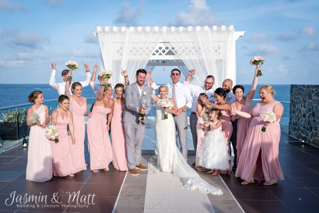 Amy & Jeff - Azul Beach Riviera Cancun Wedding Photography