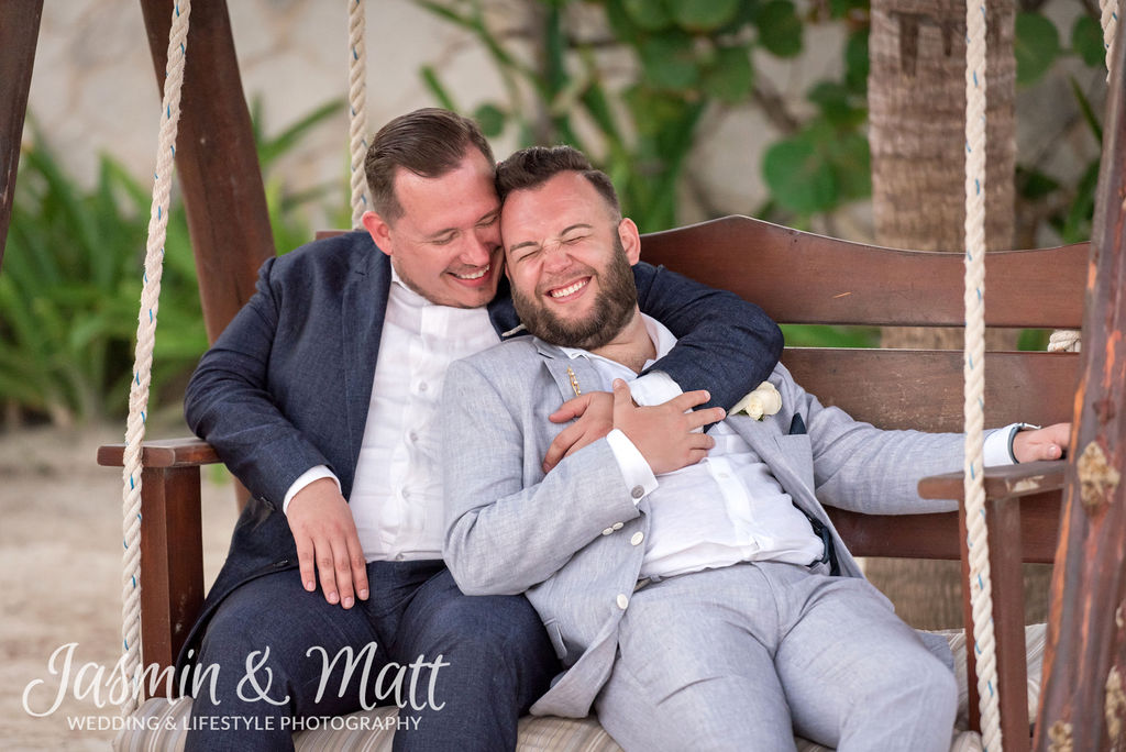 Adam & Justin's Same-Sex Wedding Extravaganza at Azul Beach Riviera Cancun
